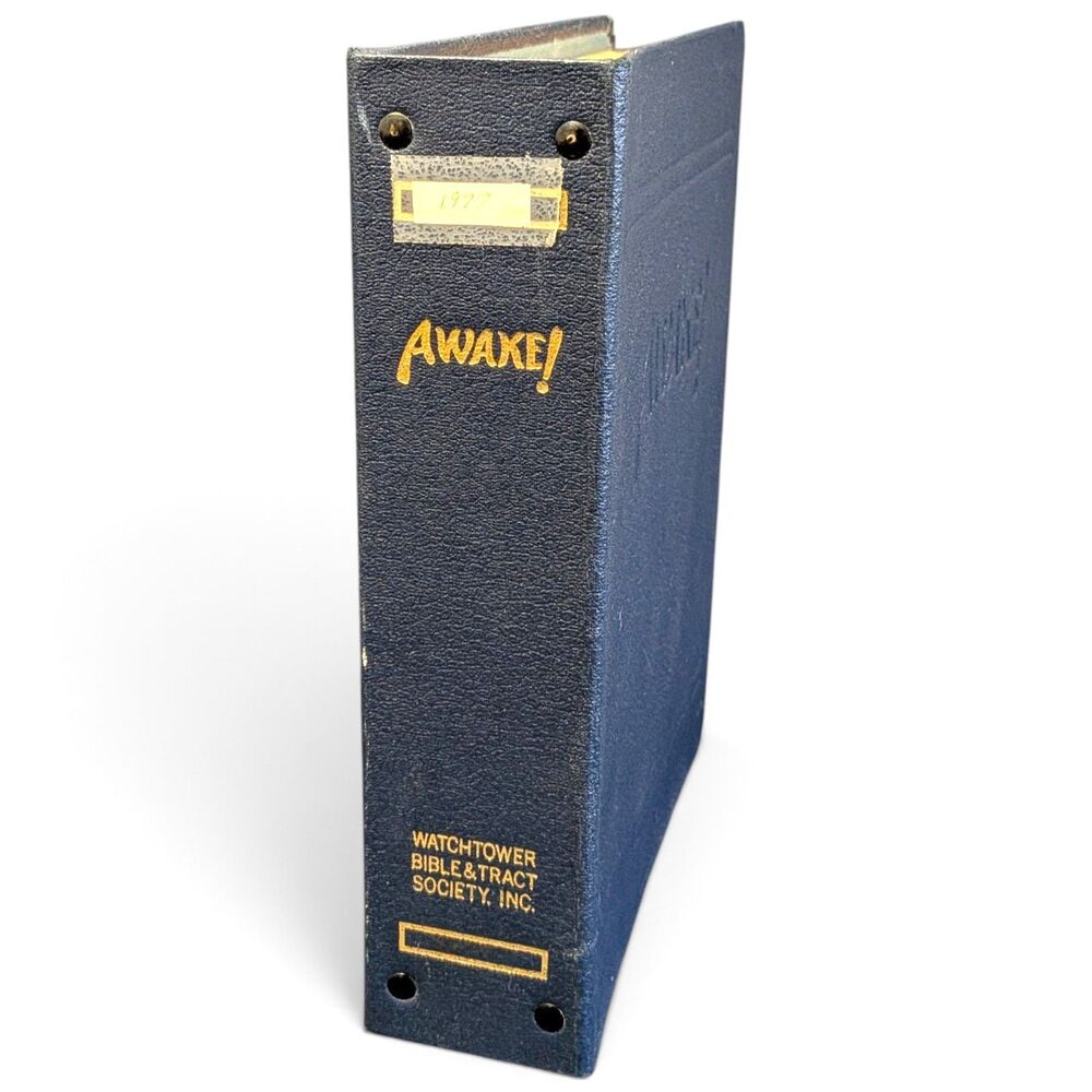 1977 Awake ORIGINAL Bound Volume Jehovah's Witnesses Watchtower Jehovah